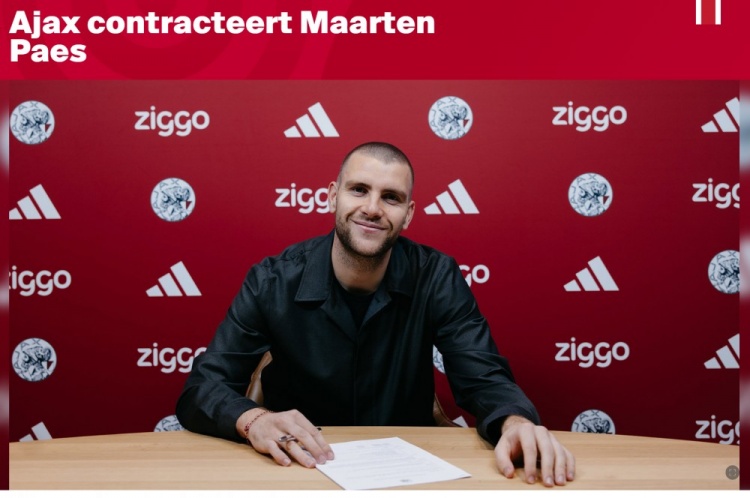 世界杯app下载-官方：阿贾克斯签下27岁印尼国门佩斯，合同至2029年6月